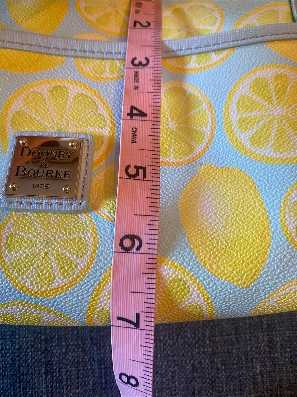 Dooney & Bourke Light Blue Lemon Small Crossbody Bag - 9